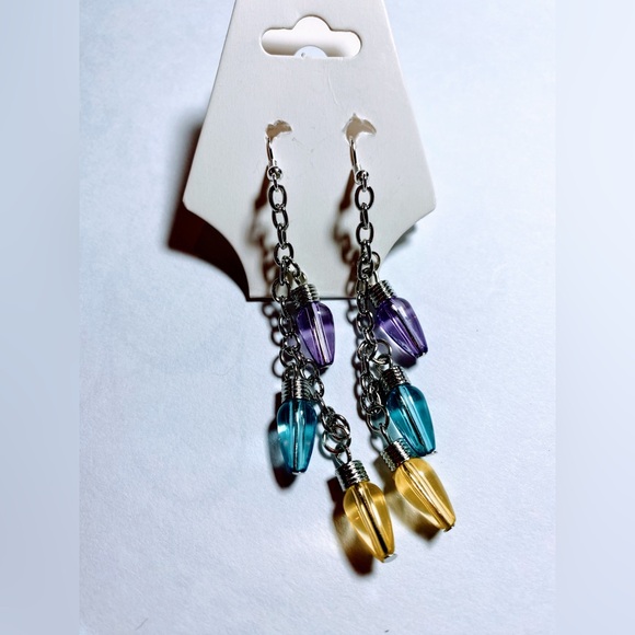 Christmas lights earrings - Picture 2 of 3